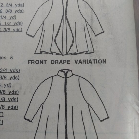 Vintage Swing Coat Sewing Pattern Retro 90s MacPhee Workshop - Picture 14 of 16